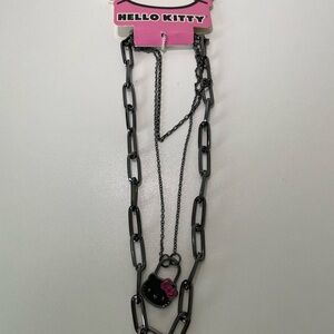 Hello Kitty Black Chain Necklace